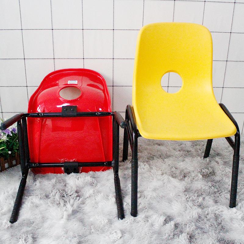 厂家直销不锈钢塑料成家坐用商用具椅靠DZ-045背椅人儿童通用凳子