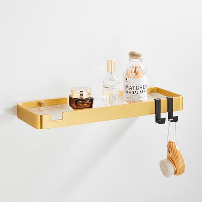 亚力浴室克镜前壁毛挂太空79951铝洗漱台置物架免孔卫生间巾收打