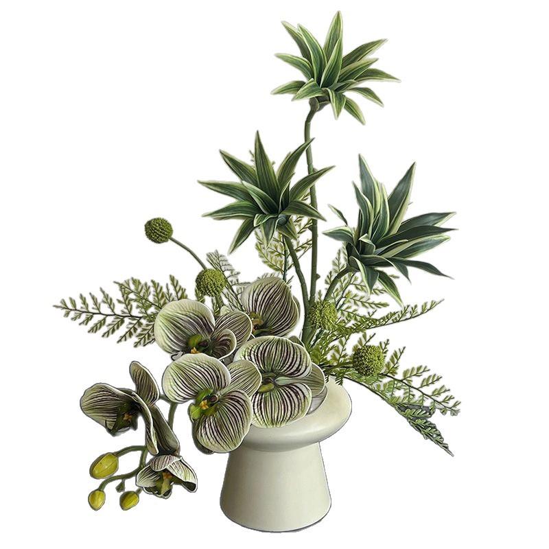花摆仿栽生植物件盆客厅茶几餐花摆花家居饰品假花桌桌PDD10276面