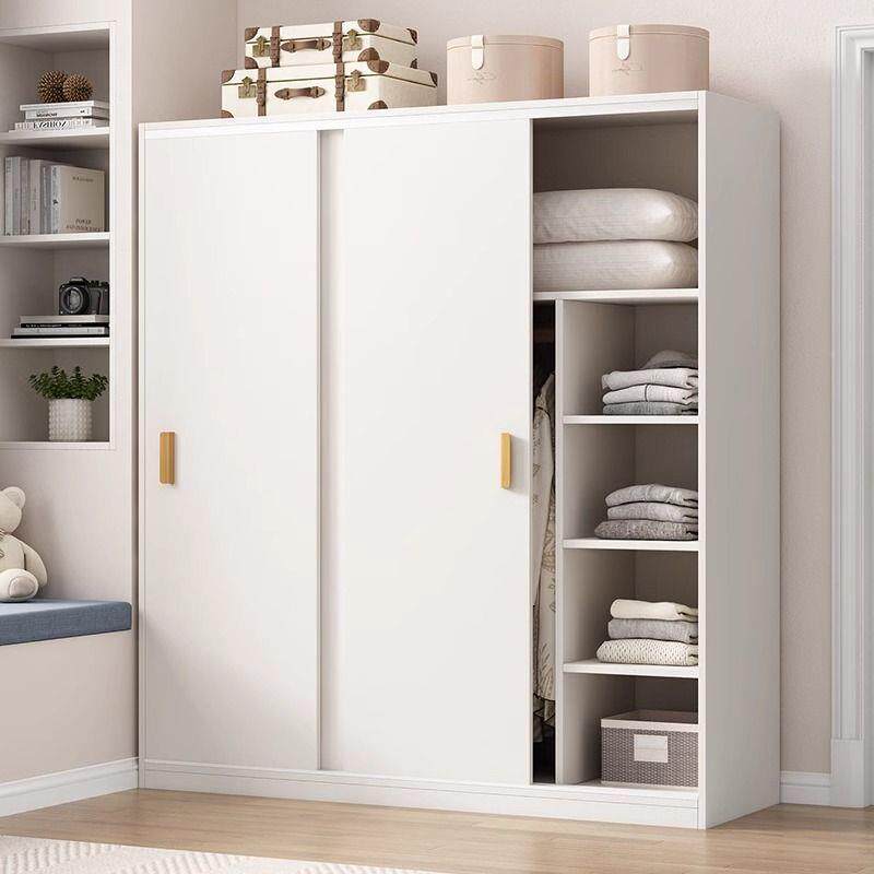 衣柜家用卧室木推拉门儿衣出租质房屋RNY用经济童型简易柜橱子小