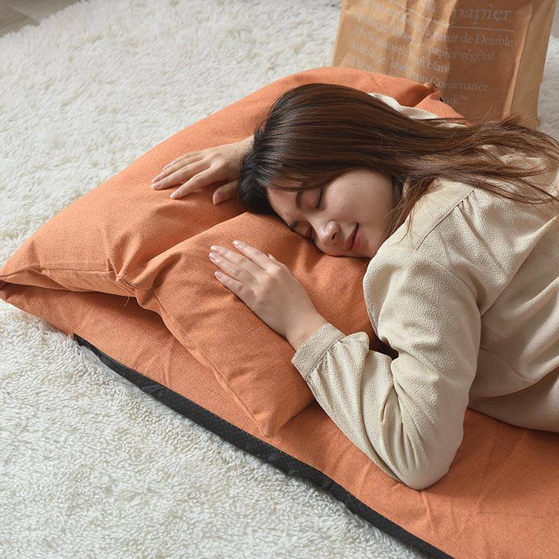 可8V懒人沙榻榻米折叠可拆洗飘窗发椅坐垫床上F767JS5M靠背折叠躺