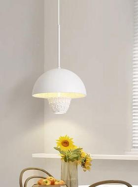 式法复古浮雕树风脂吊吊灯卧室D2244床头灯奶油创意餐厅客厅装饰