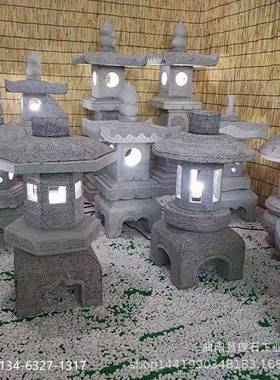 厂家石灯仿古石灯笼式中LS-51710式庭院复古落地灯户外石日石灯笼