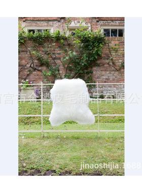 62519508冬白色羊秋毛地毯垫整张羊垫飘窗垫家地用宝宝毛玩耍防寒