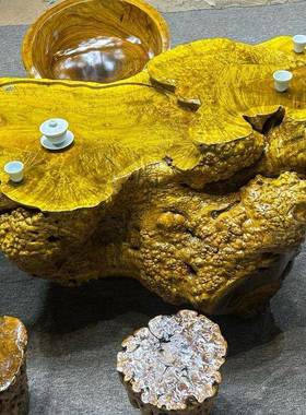 金木根雕JYC茶台茶树丝根茶桌雕刻整体茶海实几木樟楠特大号