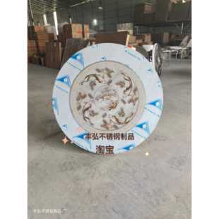 收納方現貨 IL加厚加不銹鋼桌內MDQ置轉便盤大圓固桌可折疊免安裝