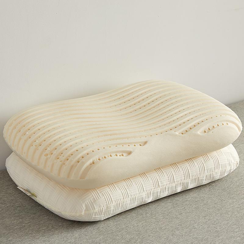 天然乳胶枕蛋糕枕头生颈眠枕助睡家用学宿舍无压分区枕芯KRH护一