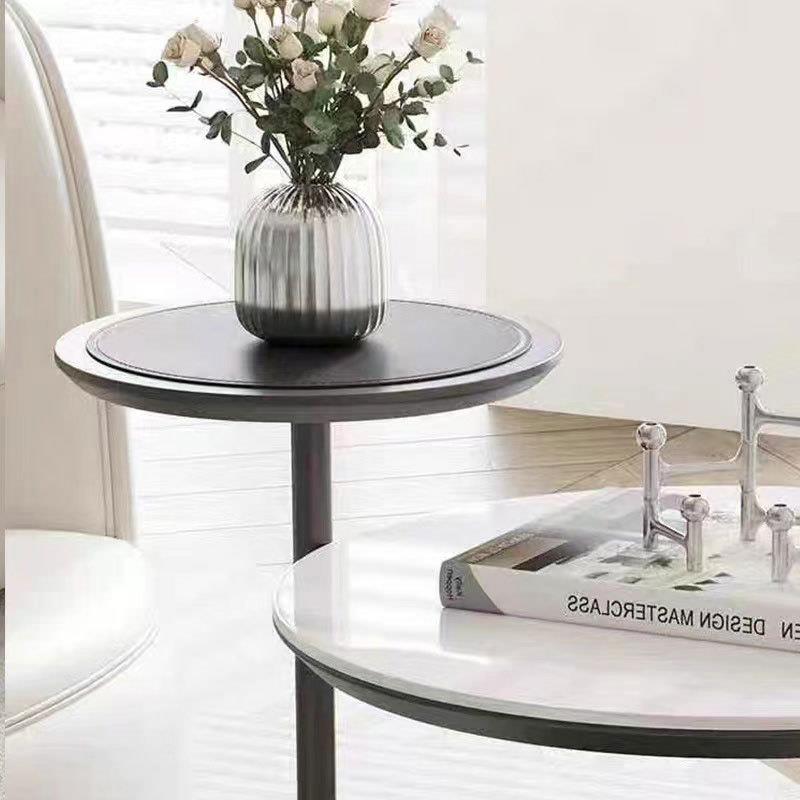 厂D-35家货式源马皮边几设计感鞍轻客厅小茶几客厅奢意沙发网红角