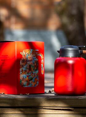 壶如焖茶壶智泡能温温显焖泡壶老白茶QUD保壶陶瓷内钛胆滤网茶壶