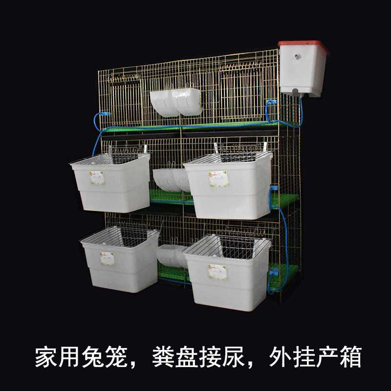 兔笼自动清粪家用超大号兔窝笼子室内外养殖专用防喷尿宠物兔子笼