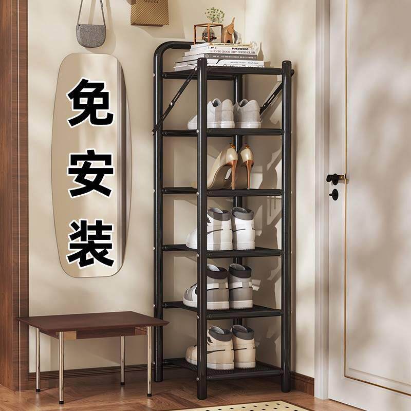 鞋架多层家用门口室内好看多层鞋柜简易折叠小窄鞋子收纳层架