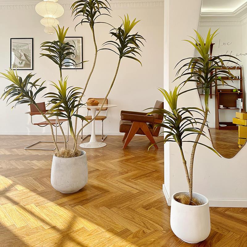 楼夏家仿真绿植龙舌兰落地盆栽大型北欧家居室内装饰植物盆景摆件