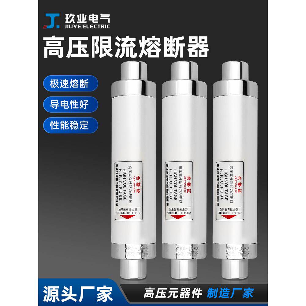高压环网柜分断限流熔断器XRNT-10kv63安80A箱变保险管丝PT电力箱