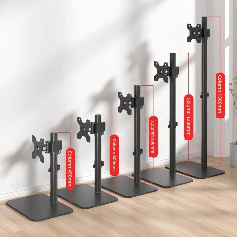 显示器支架底座配件显示器桌面增高支架可升降落地隐藏显示器挂架
