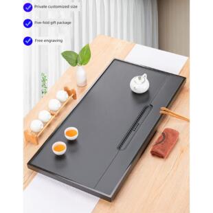 茶盘大理石天然乌金石茶台面板石板茶板花岗岩板玉石石材茶海刻字