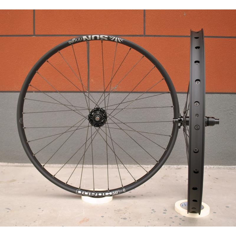 轱辘哥koozer350/450花鼓120响太阳sd37/42车圈sapim辐条山地轮组