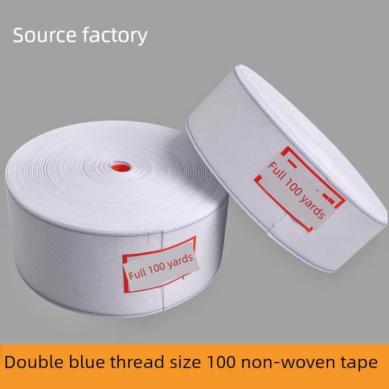 8厘米10厘米窗帘穿孔衬里韩国褶织物带现成的窗帘织物带双蓝线100