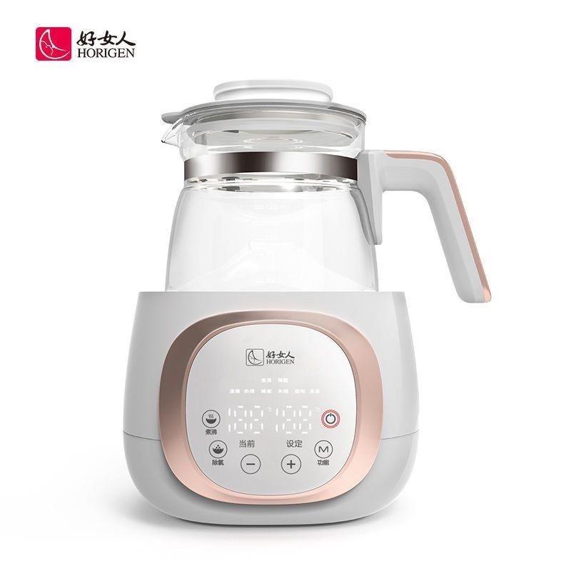 好女人恒温壶调奶器婴儿自动智能热水壶多功能冲泡奶粉热奶玻璃壶