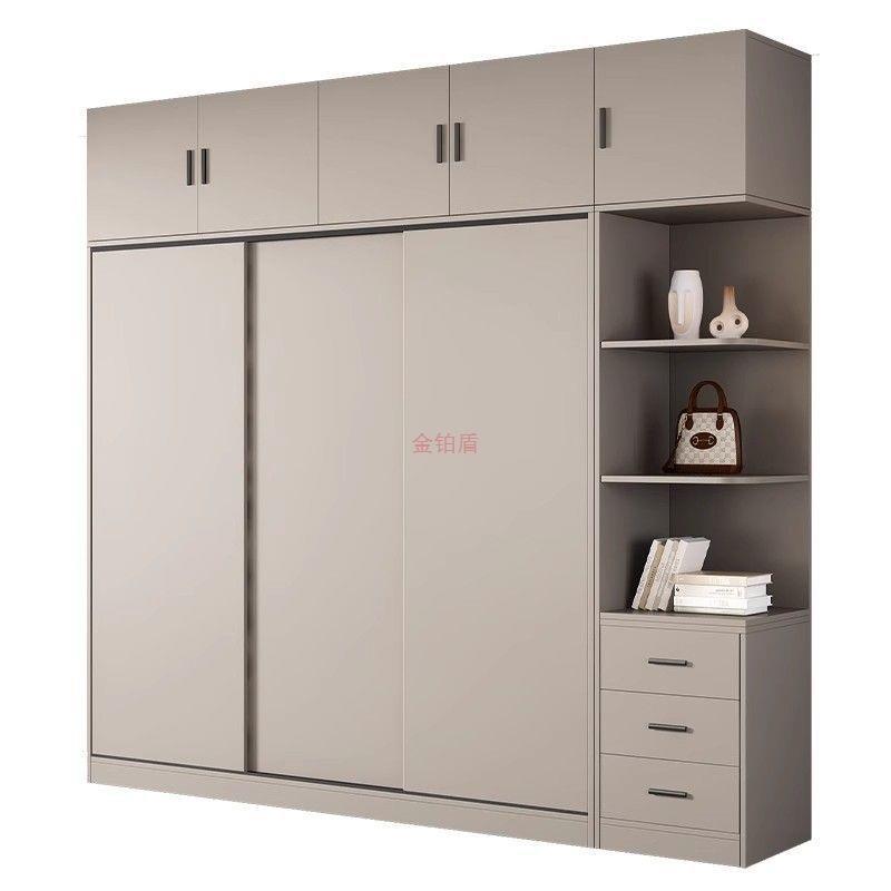 全实木推拉门衣柜家用卧室结实耐用租房简易小户型推拉门移门柜