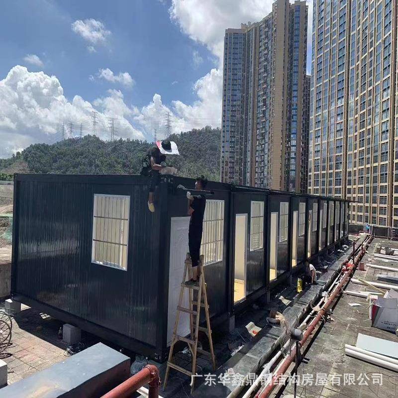 楼顶加层屋顶钢构房屋屋顶加层房防活动板房屋顶集装箱房