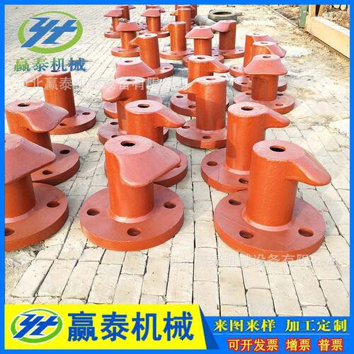 铸铁栓船柱系缆桩码头停泊系船墩铸造圆底方底柱船用防锈系船柱