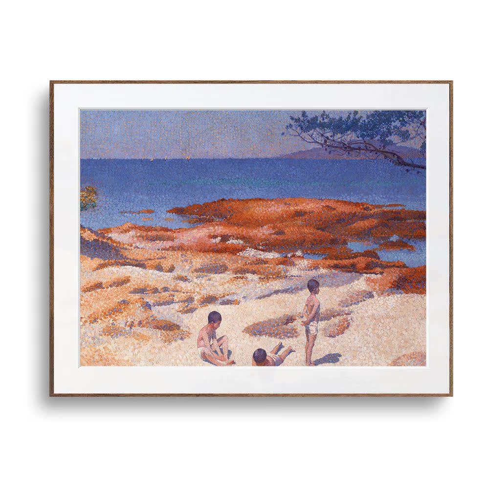 嘻物所 装饰画 海边的卡夫卡 法式复古客厅卧室玄关挂画中古风