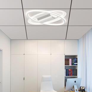 吊顶无叶风扇灯天花板嵌入led平板灯60x60智能语音办公室餐厅灯