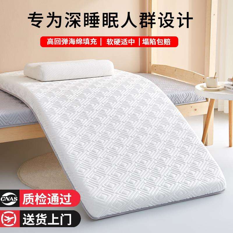 a类床垫学生宿舍软垫褥子乳胶记忆棉榻榻米新款6层加厚乳胶海绵垫