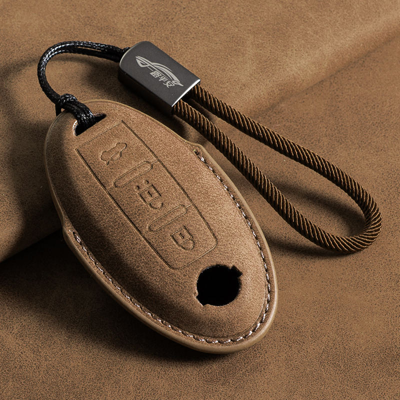 适用轩逸钥匙套14代天籁逍客奇骏骐达楼兰新奇骏蓝鸟锁匙防摔汽车