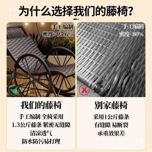 大藤椅老人椅人午休椅IQH小户阳台小孩休藤闲懒人椅子老人庭院躺