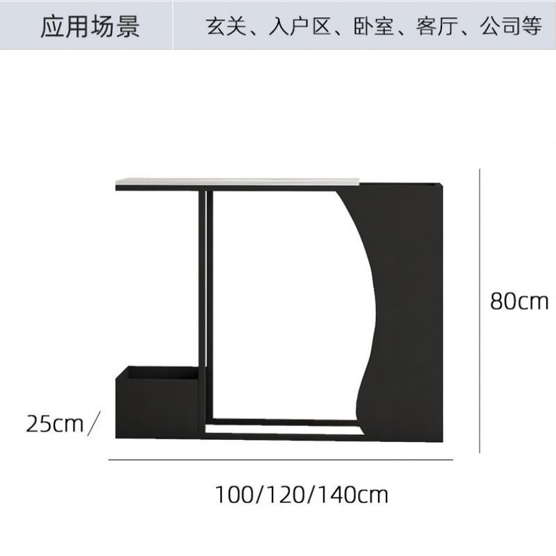 ddn现代玄关桌JHM入轻奢简约极意窄门厅走廊创大理石户高端花架玄