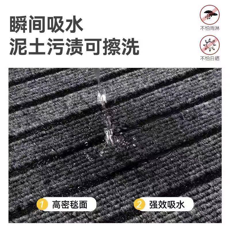 七条地毯入垫户门口地垫家用厨房T0351地约垫防滑耐磨简纹商用满