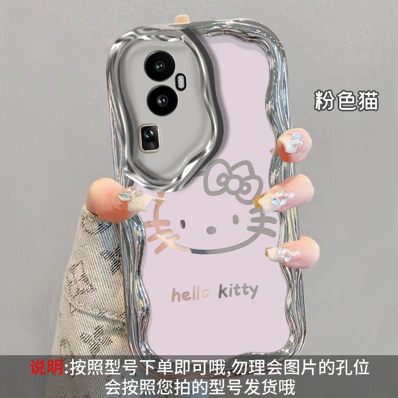 opporeno10硅胶全包手机壳卡通