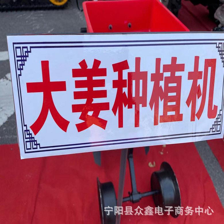 山东莱芜种生姜的机子行播种175汽油机自带动力大姜播种机
