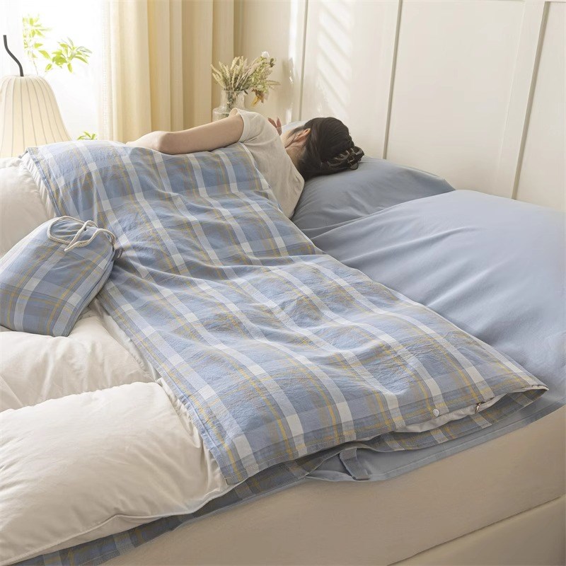 轻奢全棉酒店隔脏睡袋成人夏季旅行床单被套便携式旅睡宝