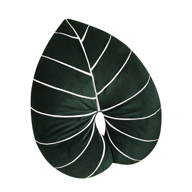 ins简约家居装饰绿植树叶抱枕靠垫床上睡觉靠枕沙发飘窗靠背女生