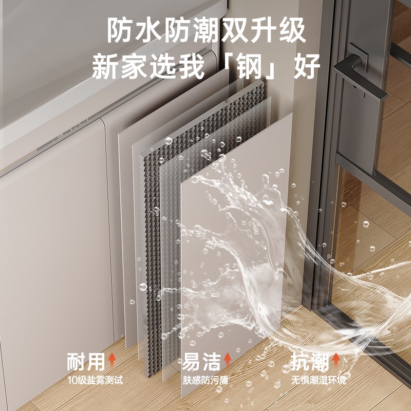 防水防潮卫生间不锈钢落地式w浴室柜组合洗手盆加深洗脸盆阳台面