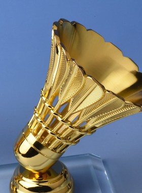 创意水晶底座h金属羽毛球奖杯摆件奖品送男女朋友老师同学生日礼