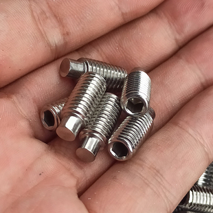 304不锈钢圆柱端紧定M3-M10厘DIN915/GB79凸端头无头螺丝凸头机米