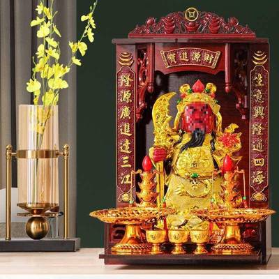 文武关陶瓷神像家F87565MJ居摆挂件家用公公司店业铺开壁式神