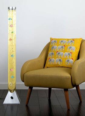 水缸柱气泡灯小夜灯LETD氛炫围灯酒吧KVUVH装饰灯七彩风水鱼彩水