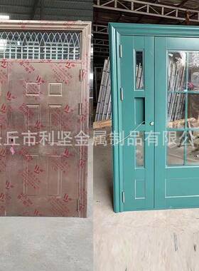 04不锈楼宇单元门20区别墅小庭1院防盗双RDM层钢化玻钢璃钢制单元