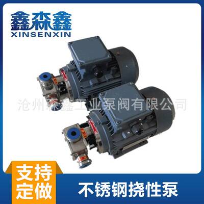 RXB-20卧式不锈钢挠性泵叶轮泵豆腐渣输送泵齿轮泵自吸双螺杆泵