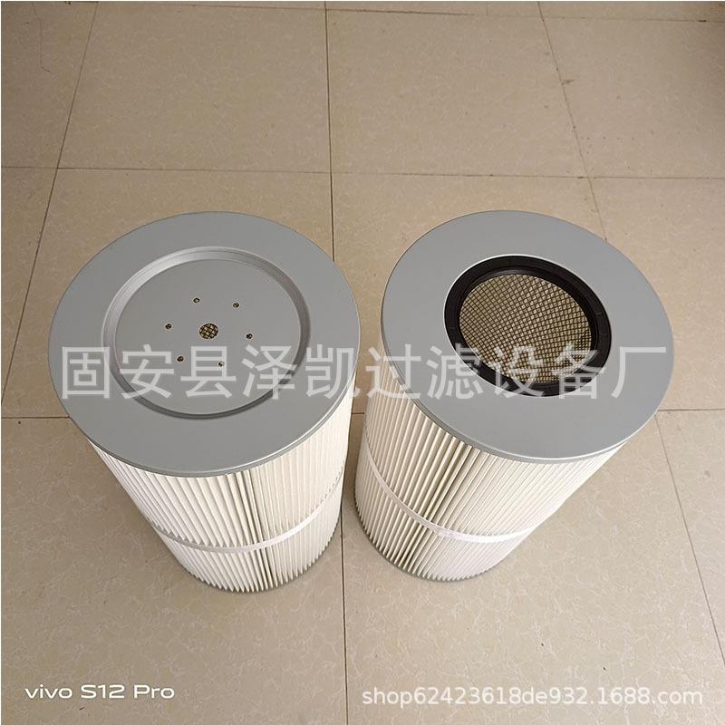 扫地车滤筒工业除尘滤芯六耳快拆滤筒喷砂抛丸除尘器静电喷涂阻燃