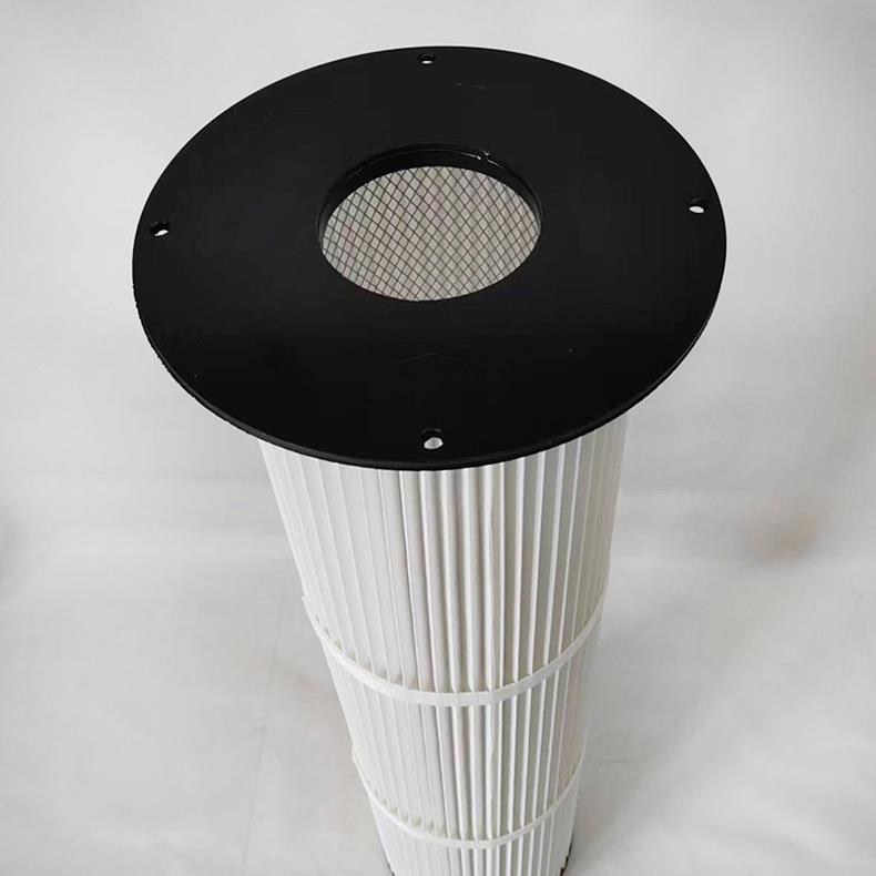 可定除尘空气过滤器工业工程机械粉尘过滤筒法兰式折叠空气滤芯