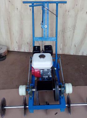 汽油动力草坪划线机小型然草皮移植机CJO足天球场草割皮切机