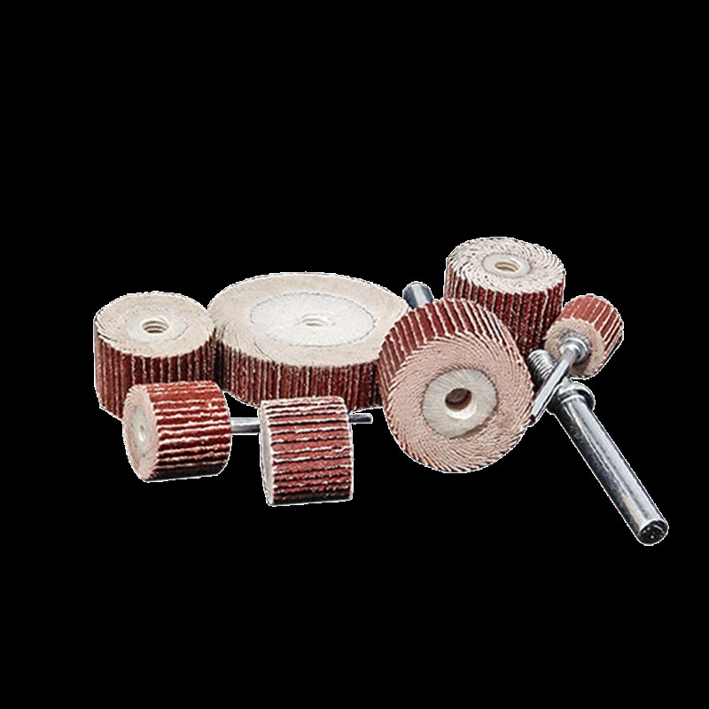 活柄叶轮磨头活轴j百叶轮内圆砂布砂纸砂圈抛光轮打磨头8-40mm