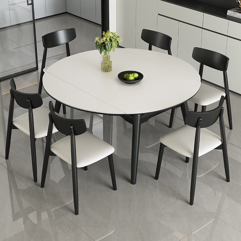 实木岩板餐桌椅组合2025新款家用小户型饭桌现代简约可变圆桌实用,住宅家具,岩板餐桌,淘宝优惠券,粉丝福利购,淘宝优惠卷