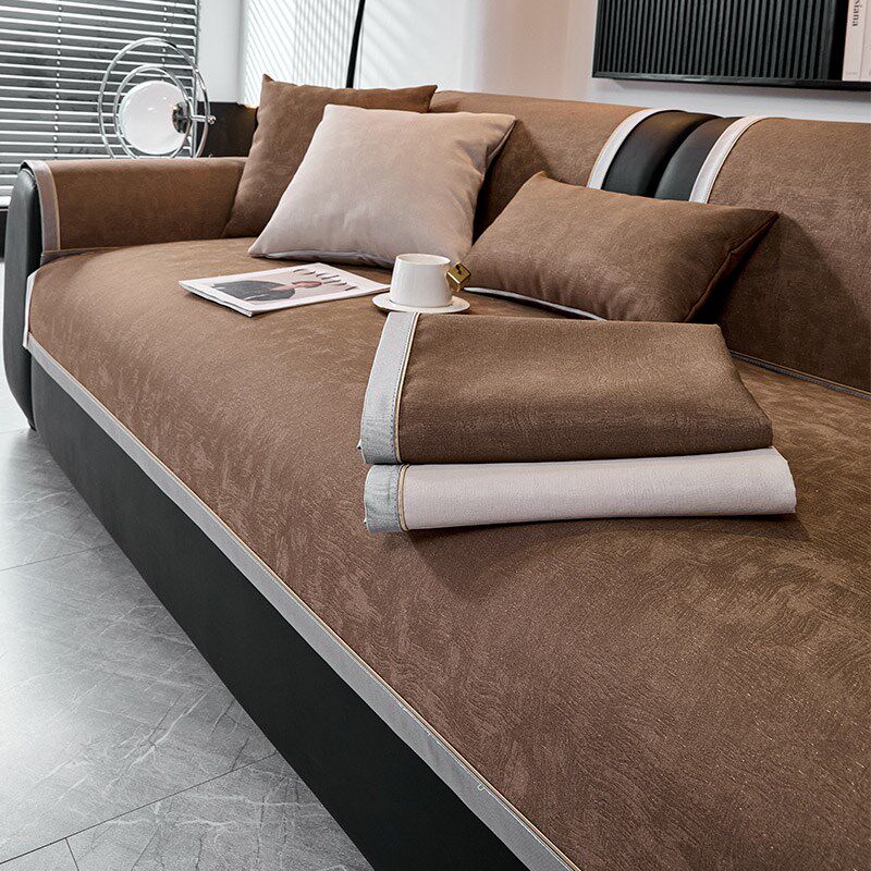 夏季凉感沙发垫轻奢防滑通用坐垫三座一贵妃沙发套罩高级2025新款