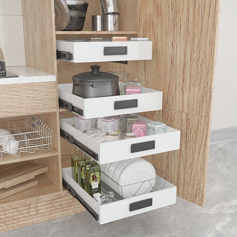 厨房橱柜改造侧装滑轨托盘抽屉收纳盒分层整理抽拉篮储物盒环保PP,商业/办公家具,置物架/陈列架/储物架/展示架,淘宝优惠券,粉丝福利购,淘宝优惠卷